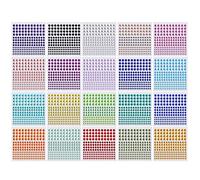 Cristal Strass Autocollants Enfants DIY Embellissement Bijoux Coloré Gem Diamant Pour Visage Ongles Artisanat Cartes Décorations 20 Feuilles