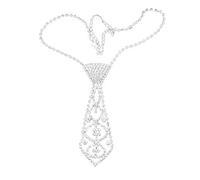 Cristal Strass Collier Cravate Creux Conception Clavicule Chaîne De Mariage Réglable Cou Bijoux Cadeau Pour Les Femmes