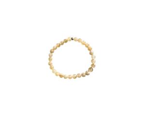 CRISTAL THERAPIE-Bracelet Jade jaune 4mm