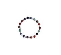 CRISTAL THERAPIE-Bracelet sept chakras cristal 8mm
