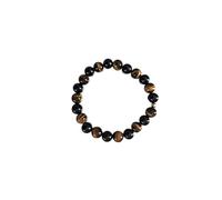 CRISTAL THERAPIE&NBSP;-Bracelet mix oeil tigre et onyx 4mm