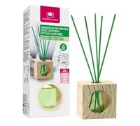 CRISTALINAS Désodorisant pour la Maison Mikado Wooden Cube absorbeur d'odeurs 30ml - Parfum de Jasmin Vert