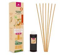 CRISTALINAS | Recharge Désodorisant Maison 85ml | 100% pur | Longue durée 12 semaines | 85ml | 0% alcool (85ml, Fleur d'oranger et mandarine)