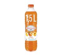 CRISTALINE - Boisson au Jus de Pêche Savoureuse et Rafraîchissante, 1.5L
