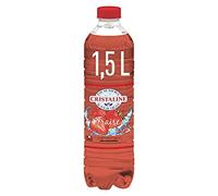 Cristaline Eau Aromatisee au Jus de Fruits Fraise, La Bouteille de 1,5L