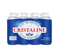 Cristaline Eau de source plate - 12 x 50 cl