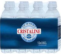 CRISTALINE Eau de source avec bouchon sport 12 x 33 cl