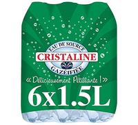 CRISTALINE - Eau De Source Gazéifiée Pack De 6X1.5L - Prix de l'Unité
