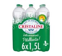CRISTALINE Eau de source pétillante 6x1.5L