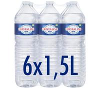 CRISTALINE Eau de source plate - 6 x 1,5 L