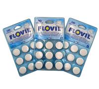 Cristalis Flovil Clarifiant Ultra concentré, pour Tous Types de filtres piscines - Lot de 27 pastilles - Made in France Blanc