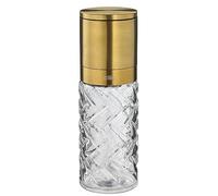Cilio Moulin à poivre/sel Cristallo – Broyeur céramique Doré – Verre transparent