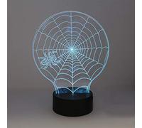 CristalRecord 05-789-01-777 Lampe 3D d'halloween Toile d'araignée, Méthacrylate Imitation Bois, RGB