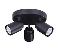 Cristalrecord - Plafonnier 3 lampes GU10 HUM noir CR 25-721-03-008 - CR 25-721-03-008