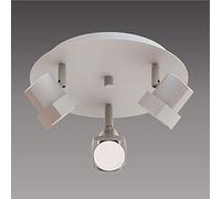 CRISTALRECORD - Plafonnier 3 spots MOKA BLANCO/MATE 001-2150-3-125 - CR 001-2150-3-125