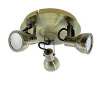 Cristalrecord - Plafonnier GU10 HELI cuir CR 25-720-03-006 - CR 25-720-03-006