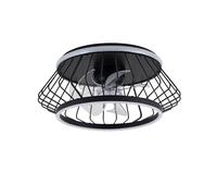 CristalRecord Ventilateur de Plafond LED Cobra Noir 50W 4800Lm.