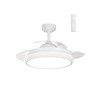 Cristalrecord Ventilateur LED pales rétractables Vera Mini 35W 2900 Lm CCT