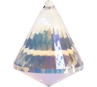 Cristaux arc-en-ciel cône nacre qualité AAA -- 4.2x5.3cm