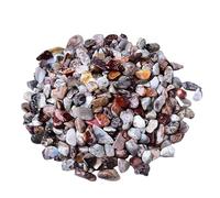 Cristaux bruts (en vrac) Gravier de cristal d'agate naturel confus, petites particules de literie d'aquarium, pots de fleurs, aménagement paysager, pierre décorative pour l'utilisation de Bouddha