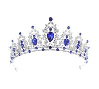 Cristaux Couronne Baroque de Mariée Élégant, en Alliage Diadème | Brille Diamant, Finition Colorfast, pour Anniversaires, Halloween, Famille et Mariées