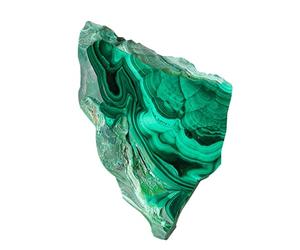 Cristaux de malachite - Tranches de table en malachite verte | Pierre brute naturelle d'azurite polie, polie, spécimen minéral poli, spécimen combiné de spécimen pour la décoration de la maison, du