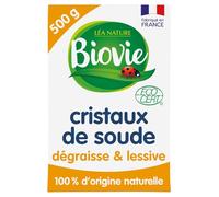Cristaux de soude Super Dégraissant Multi-usage Ecocert BIOVIE - La boîte de 500 g Lot De 3 - Par Lot