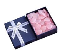 Cristaux en forme de cœur lisses et polis | Lot de cristaux d'amour pour débutants en cristal, amateurs de bricolage, méditation, Reiki, équilibrage d'énergie