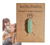 Cristaux et pierres de méditation, « Good Luck Buddy » - Pierres précieuses naturelles transparentes - Énergie positive - Méditation pour femme ou sœur