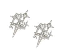 Cristaux incrustés de zircones incrustés d'écouteurs avec clips en forme d'étoile pour boucles d'oreilles Freeclip1/2 FreeClip avec des flashs en oxyde de zirconium