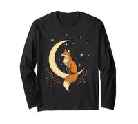 Cristaux mystiques Floraux Vintage en Forme de Renard céleste et de Lune Manche Longue