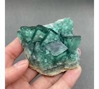 Cristaux naturels fluorite verte, spécimen minéral, pierres et cristal de guérison, 1 pièce