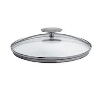 Couvercle en verre bombé Platine 24 cm Cristel