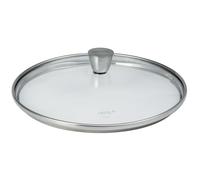 Couvercle verre 18cm - bouton inox 1826