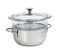 Cristel Cwsf20Ecvv Ensemble Faitout 20 Cm Master Fixe Av Verre + Ecvv20 Sans Couv