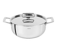 Faitout avec couvercle inox Castel'pro 24 cm Cristel