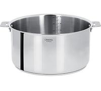 Cristel - F26QMP- Faitout inox 26cm sans poignée amovible- Collection Casteline
