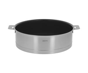 Cristel - S24QLE - Sauteuse INOX 24cm - Anti-adhérent Exceliss+ - sans poignée Amovible - Collection Strate