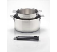 Cristel S2cman Serie 2 Casseroles Mutine Amovibles Avec Poignee Noire . C16Q + C20Q + Pman