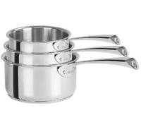 Cristel - S3CCM- Série de 3 Casseroles inox 16-18-20cm - Collection Casteline