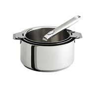 Cristel-S3CZ-Série de 3 casseroles inox 16-18-20cm+ 1 poignée amovible inox ZENITH
