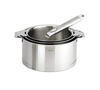 Cristel-S3CZL-Série de 3 casseroles 16-18-20cm + 1 poignée ZENITH - Collection Strate