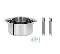 Cristel S4Cz Serie 4 Casseroles Mutine Amovibles Induction + 2 P Zenith