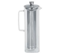 Cristel | Théière Long Island Théière En Verre Allongée Avec Filtre Dévissable Inox Verre Transparent 1.5l