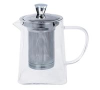 Théière verre carrée 0,8 l rooibos - filtre dévissable (base carrée)