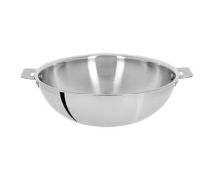 Cristel - WOKT24Q - Wok inox 24cm sans poignée amovible - Collection Casteline
