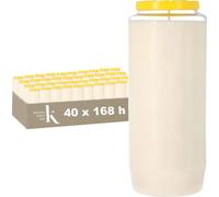 CRISTES Bougie commémorative 7 jours - Blanc - Set de 40 pièces