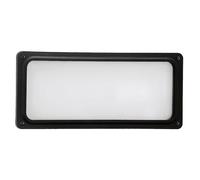 Cristher Lighting- Spot encastré d'exteriéur COC,(L.27,1 cm), utilisation extérieure IP65, applique classique pour balcons, terrasses, couloirs, façades, E27 42W, noir