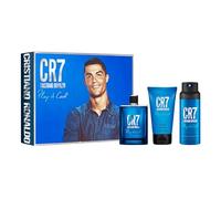 Cristiano Ronaldo CR7 Play It Lot de 3 flacons de parfum décontracté pour homme - Spray corporel et gel douche revitalisant avec parfum frais