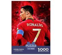 Cristiano Ronaldo Puzzle 1000 Pièces Educa Jouet en Bois Divertissement Créatif De l'art De La Décoration CR7 Football Jeu Éducatif Challenge Toy Adultes & Enfants des 14 Ans 38x26cm/1000pcs